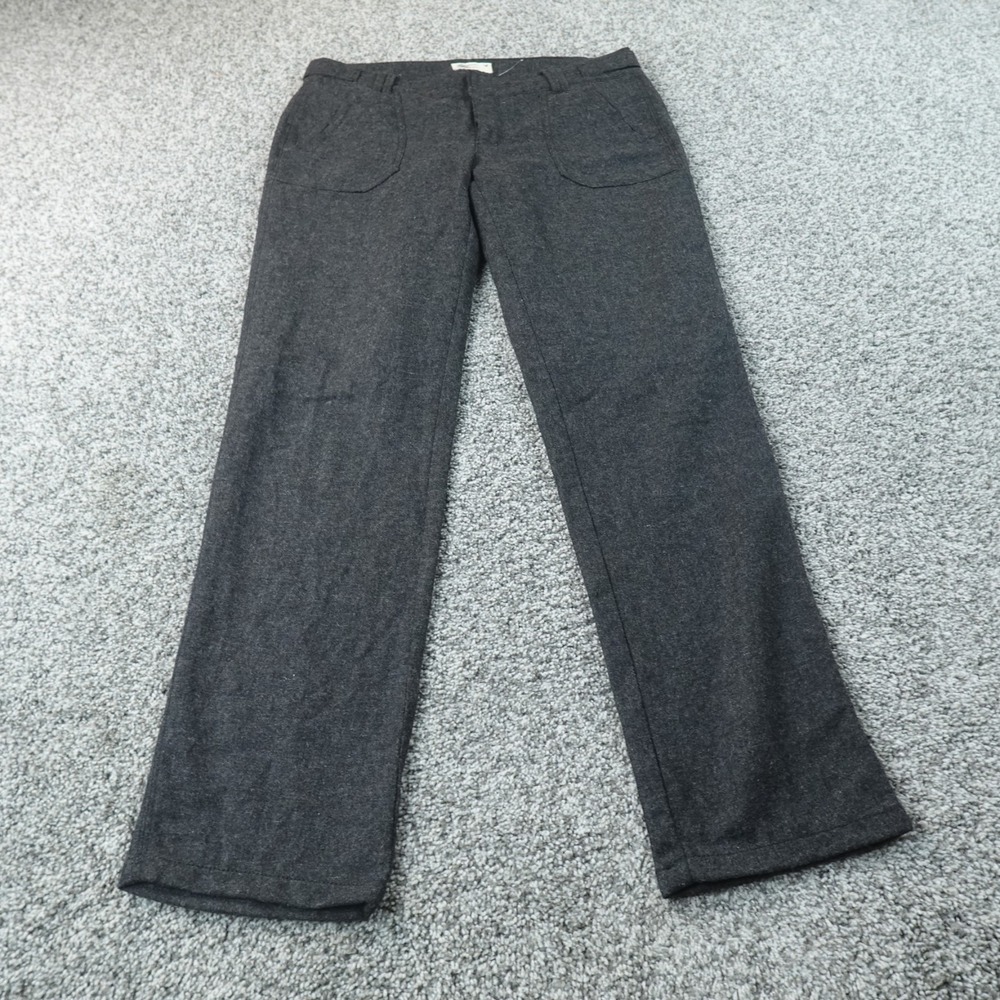 American Eagle Pants Womens 4 Gray Wool Blend Chino Trouser Military Army Y2K